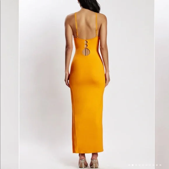 BRAND NEW Meshki Orange Dress - Picture 2 of 4
